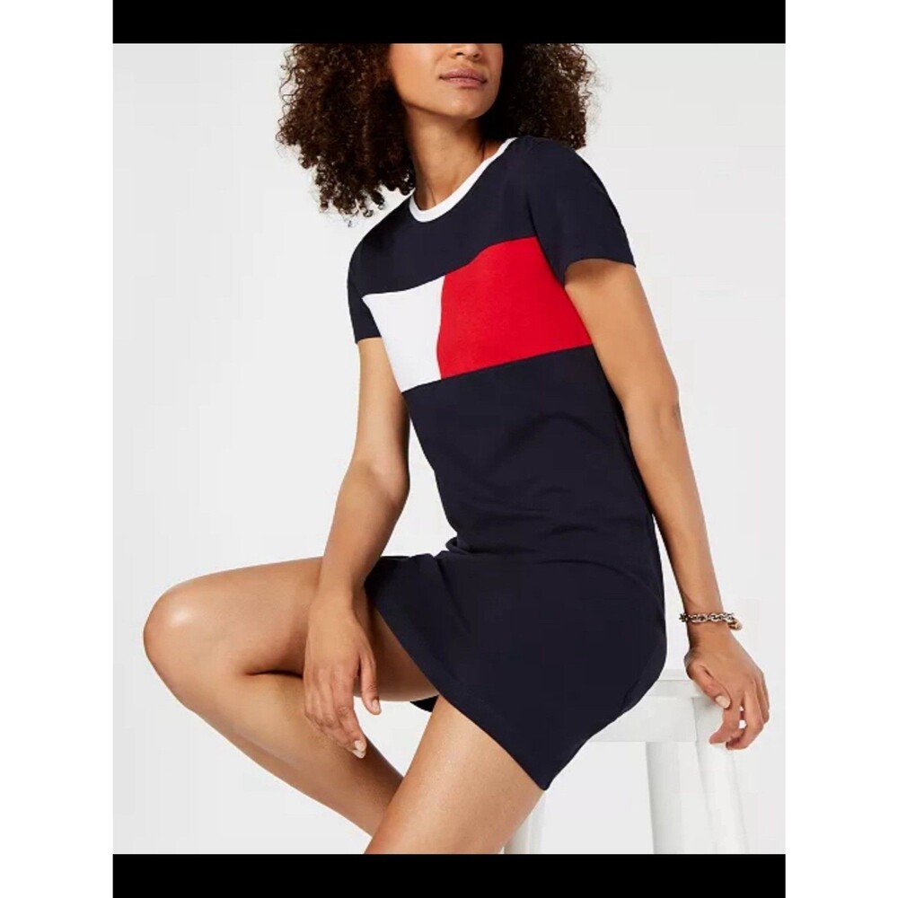 Tommy Hilfiger Color Block T-Shirt Dress Women’s XL / NWT